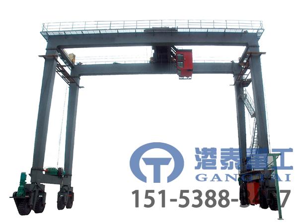 河北黃驊碼頭固定式起重機廠家輪胎式集裝箱門式起重機結構堅固耐用